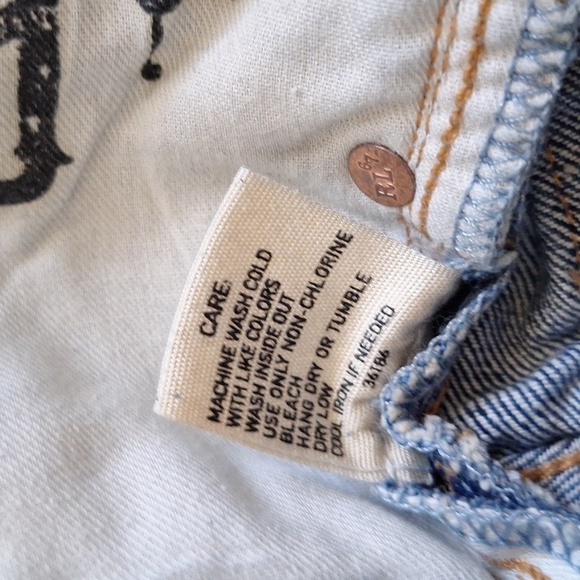 Ralph Lauren Polo Light Blue Straight Jeans Size 31/30 - Picture 6 of 14